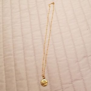 Gold "A" necklace